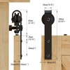 BONIKLUBA 4FT Super Mini Cabinet Small Sliding Double Barn Door