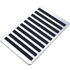 Car Footrest Plate Heel Pad Floor Mat Non-Slip Stainless Steel