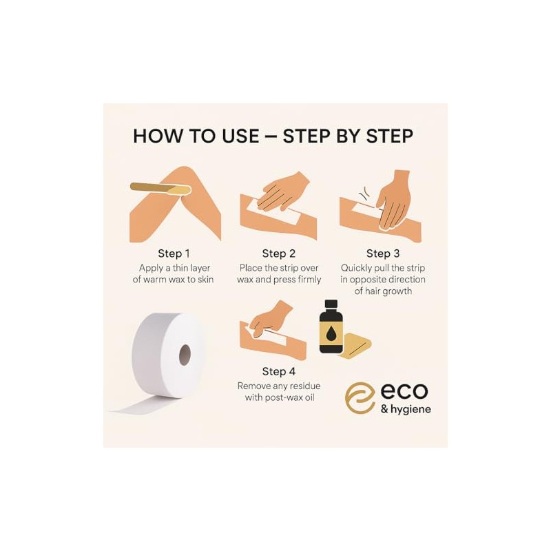 Wax Strips Roll - Hair Removal Body Bikini Eyebrow Waxing