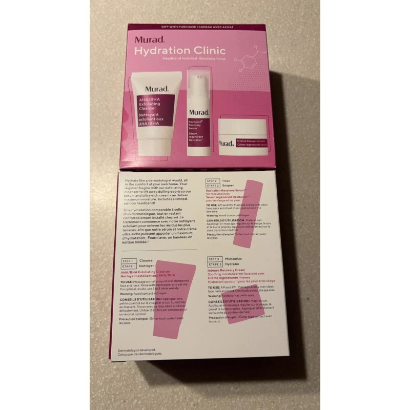 Murad Hydration Clinic Headband Included 2pk
