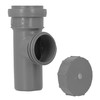 PP cleaning pipe, inspection pipe, diameter DN 75 mm, grey,