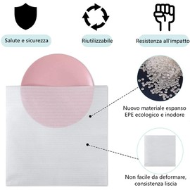 Voarge Pack of 200 Foam Bags, EPE Bag, Shock Absorption, Glasses Protector, 15 x 20 cm