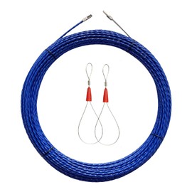 30M Wire Puller Cable Pulling Rod Fish Cable Fastener Wire Puller Blue