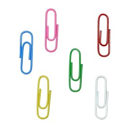 BRIIKPP 200pcs Color Zem Clips 6 Colors 28mm