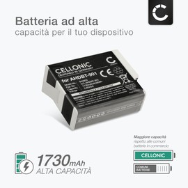 CELLONIC 1x Batteria per Fotocamera compatibile con GoPro Hero 11,10,AHDBT-901,12 – (1730mAh, 3.85V)