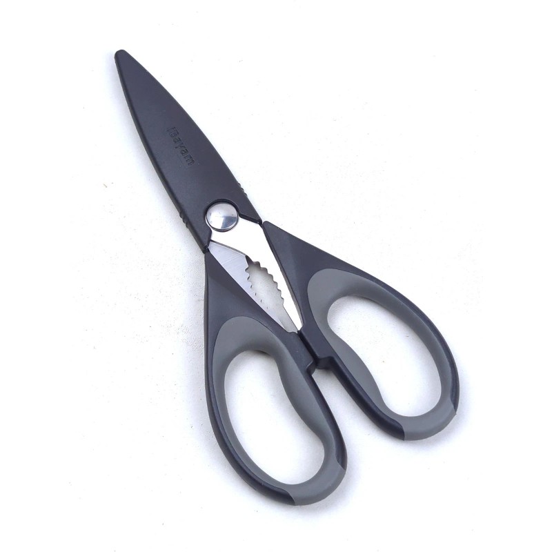 iBayam Kitchen Scissors / SHEARS, All Purpose Heavy Duty Black