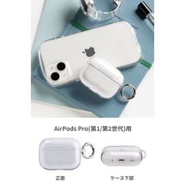 iFace Look in Clear AirPods Pro 2nd Generation / 1st Generation Case (Clear) [airpodspro Case, 1st Generation, 2nd Generation, Transparent Carabiner Included, Eye Face Korea]