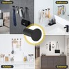 SAYAYO Black Coat Hooks Wall Mounted 4PCS Door Hooks for