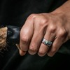 ThunderFit Silicone Rings, Wedding Bands for Men, Printed Design, Breathable