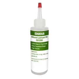 EDSRDUS Easy to Apply Food Grade Silicone Oil 12500 CPS Viscosity Multi-Purpose, O-Rings Lubricant, Lubing Valves Seals Gaskets, Dielectric Clean, Made in Germany DG-12500 4oz(120ml) x1pack