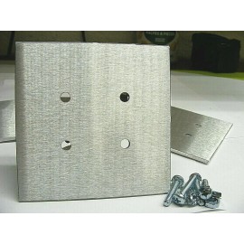 Unbranded x1 ALUMINUM PLATE 4" X 4"  X 1/8" x4 EA 1" X#10-20 BOLT NUT STAR WASHER