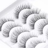 KSYOO Cat Eye Lashes Wispy Natural Look, D Curl 10-18mm