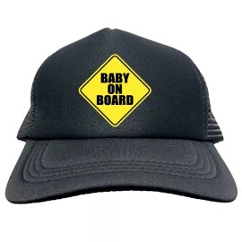 Unbranded BABY ON BOARD FUNNY Trucker Cap Foam Baseball Cap Hat Mesh HF0128