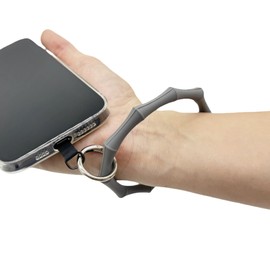 Little Fire Craft Silicone Phone Wrist Strap Hand Wrist Phone Strap Detachable Cellphone Wristlet Silicone Wristband Lanyard (Grey)