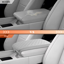 CDEFG for Hyundai Santa Fe 2024 2025 MX5 Center Console Cover Armrest Box Cover for Santa Fe 2024 2025 Accessories Arm Rest Protector Santa Fe SE/SEL/XRT/Limited/Calligraphy (Dark Gray