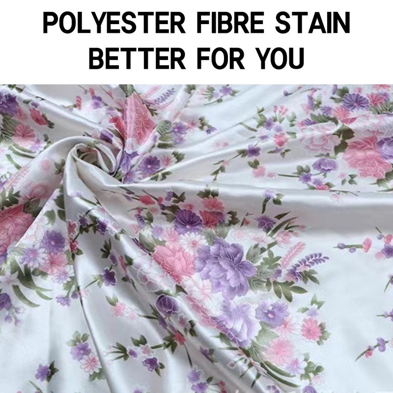 Satin Pillowcases for Hair and Skin 2 Pack - Flower