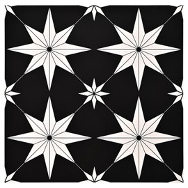 SUNPEEL 10Pcs Peel and Stick Floor Tiles, 11.8" x 11.8" Self Adhesive Vinyl Flooring Waterproof for Bathroom Kitchen Porch Bedrooms Living Room Fireplace Stairs Wall RV Cover 9.7 sq. ft (Black)