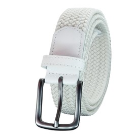 BelePala - Cinturones de piel grandes y altos para hombre, jeans de vestir de 36 a 82 pulgadas, elástico blanco, 63"(Waist: 56"-59")