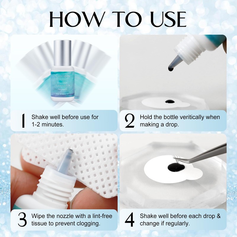 Eyelash Extension Glue Lash Glue for Eyelash Extensions - 5ml