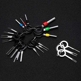 SAVITA 21 PCS Terminal Removal Tool Key Extractor Tool Pin Extraction Tool Kit for Depinning Crimp Wire Connectors