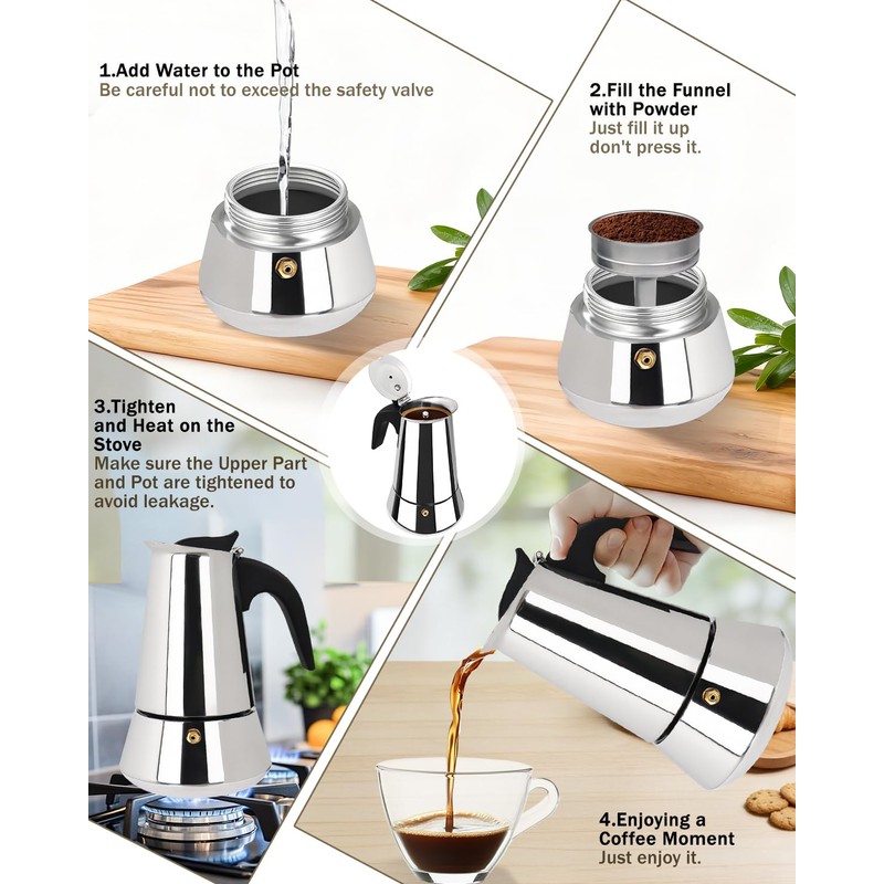 Express Food-Grade Stainless Steel Coffee Maker 12 Cup