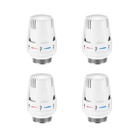 BDHI 4pcs TRV M30x1.5 Thermostatic Radiator Head Valve Thermostat Head Radiator Thermostat Head Replacement Trv Radiator Valves Heating System Temperature Control for Home Office(Y239-4)