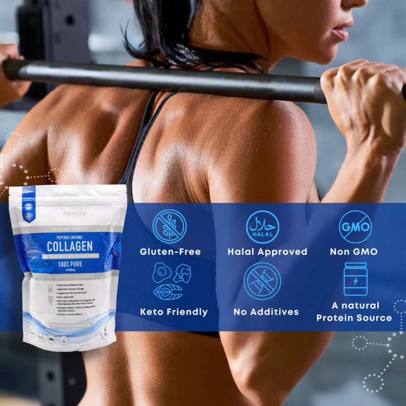 Hydrolysed Collagen Powder (Bovine) - High Protein Grass Fed Unflavoured