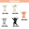 5 Pcs Dancing Cat Pen Holder Desk Pen Holder with