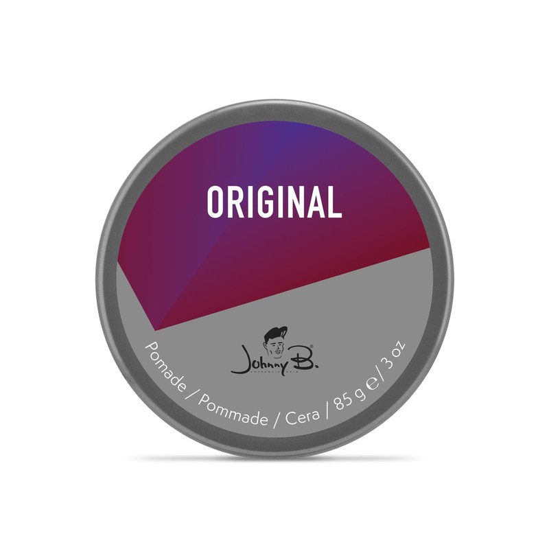 JOHNNY B. Original Oil-Based Professional Pomade for Men, Gluten-Free, 3