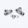 Φ1/4, 3 Way Tee Quick Connector, Push to Connect Air