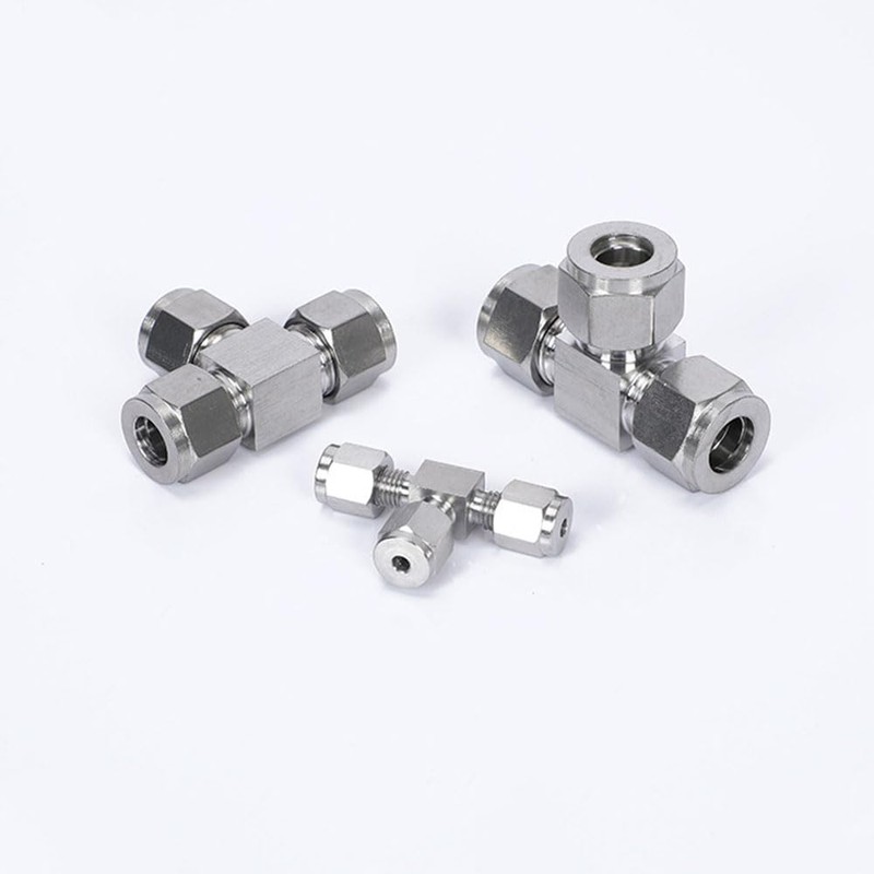 Φ1/4, 3 Way Tee Quick Connector, Push to Connect Air