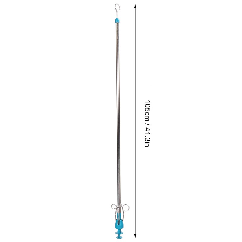 Professional Stainless Steel Telescopic IV Pole Height Adjustable IV Bag