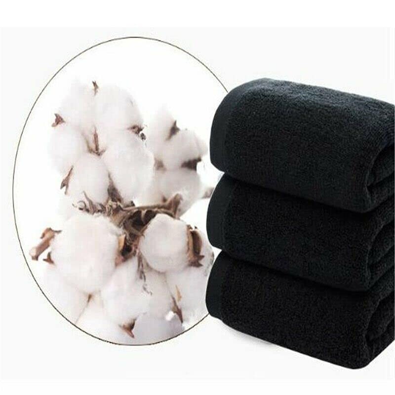 AIMALL Microfiber Towel 35x75cm Black, Multi-Purpose Gym, Sport, Travel, Camping,