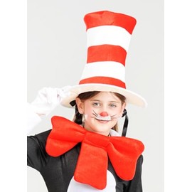Kids Size Cat In The Hat Red Striped Top Hat