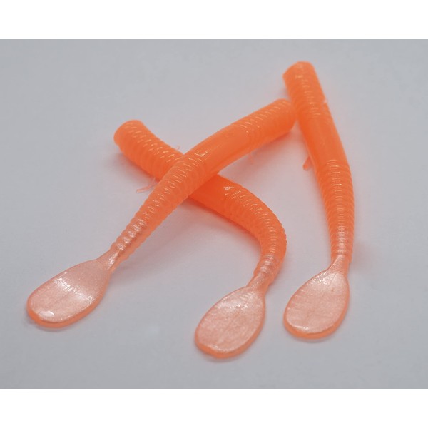 BnR Tackle GH3.5 Holey Worm, 3.5", Ghost Shrimp, 8/Pack