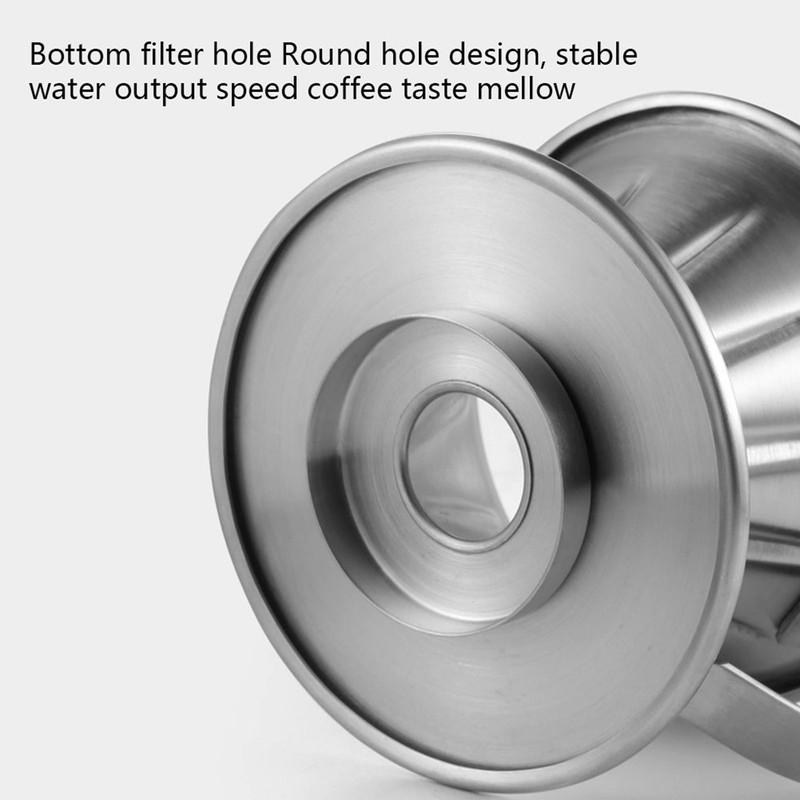 Stainless Steel Pour Over Coffee Dripper Cone Filter Cup Stand