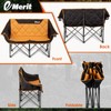 EMERIT Oversized Double Duo Camping Chair Folding Camping Loveseat 2