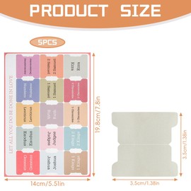 Lotsdonxia 5 Pcs Bible Labels, Bible Tags Nature Special Bright Color Easy to Use, for Reading Journaling Marking Bible Study Gift (Morandi)