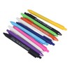 11Pcs Press Ballpoint Pen Colorful Shell 0.5mm Ballpoint Pen Black
