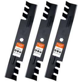 Grasscool D140 Blades for John Deere GY20852 E140 LA145 D160 S170 E170 E160 Z355e D155 Z255 LA130 Deck Lawn Mower(Toothed Mulching)