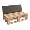Madera pallet, garden cushion pad, indoor, outdoor, washable, removable, seat