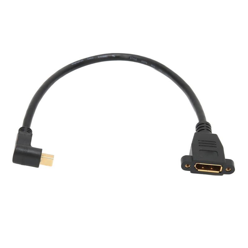 DP Female to Mini DP Male Cable Double Hole Lockable