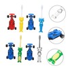 Healvian 4Sets Cartoon Toothbrushes Ergonomic Oral Cleaning Supplies for Boys
