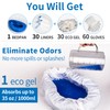 Bed Pan Set with 30 Absorbent Gel Pads and 30