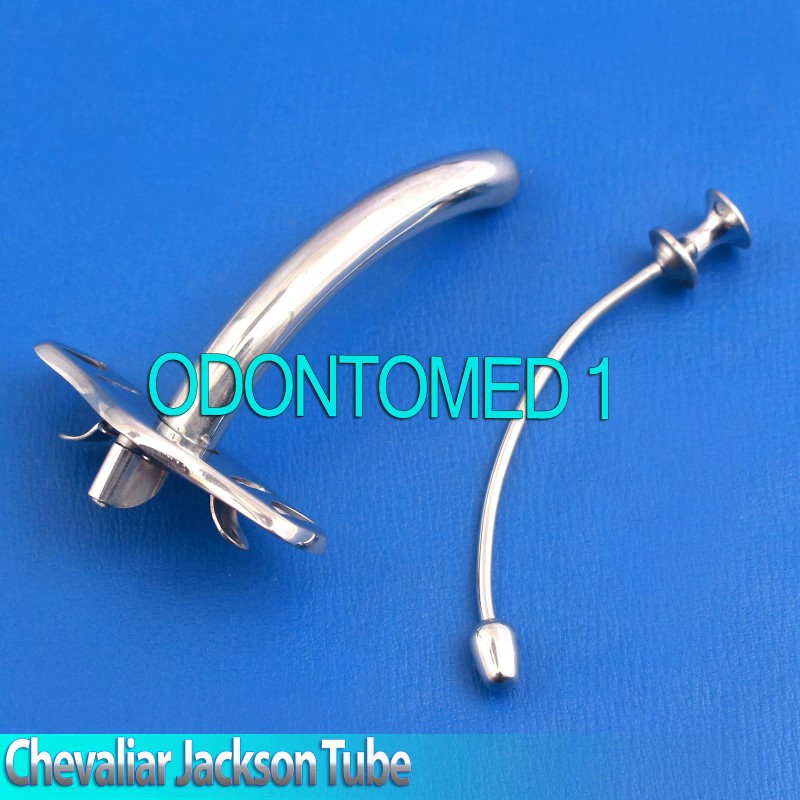 ODM Chevaliar Jackson Tracheostomy Tube #10 Tracheotomy Metal ENT Surgical