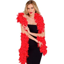 Widmann Feather Boa, red