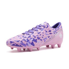 DREAM PAIRS Girls HZ19003K Soccer Football Cleats Shoes Pink Purple Size 3 M US Little Kid