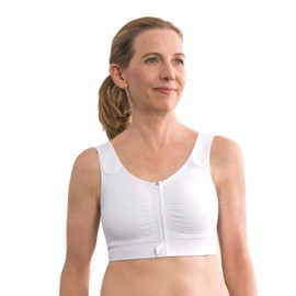 Amoena Leyla Seamless Post-Surgical Bra - White - 48/50