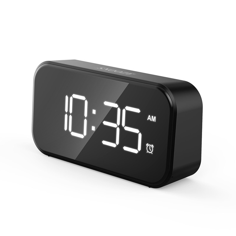 Digital Alarm Clock with USB Port for Charging Adjustable Brightness