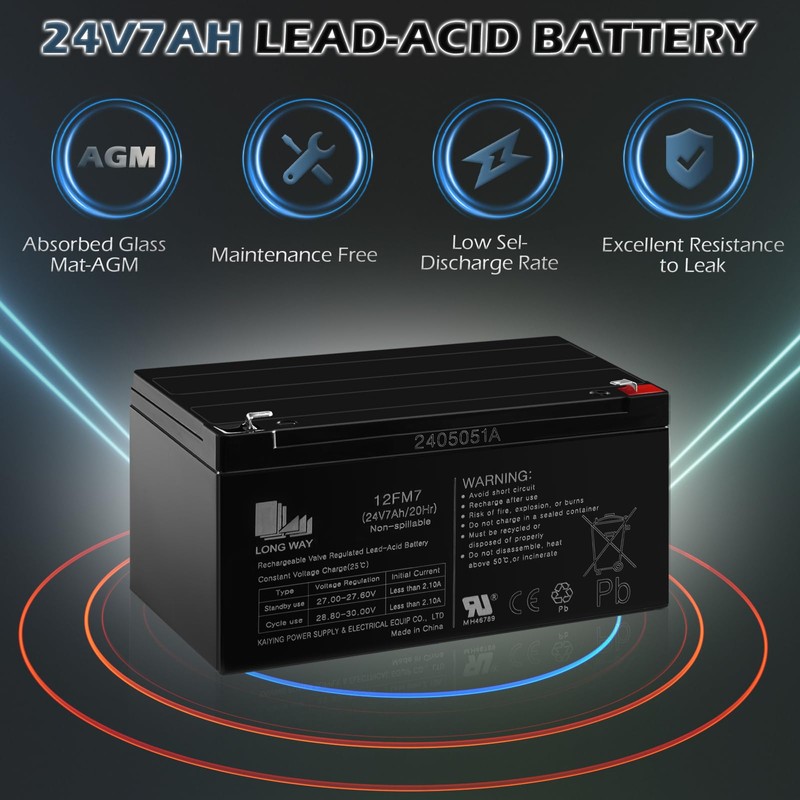 OTTARO 24V 7AH Battery for 24 Volt Ride on Cars